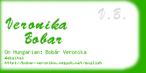 veronika bobar business card